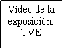 Cuadro de texto: V�deo de la exposici�n, TVE